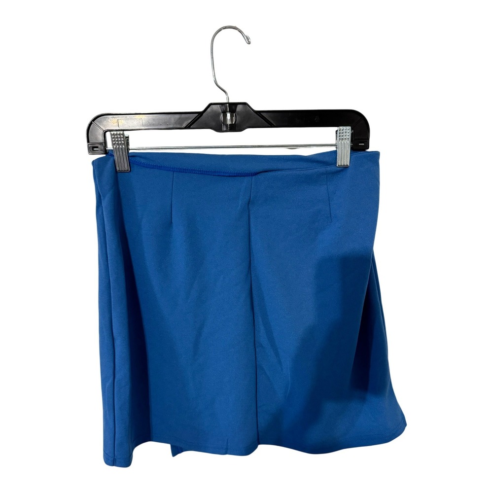 Love Poem by Block Royal Blue Grommet Buckle Wrap Mini Skirt Large - Picture 2 of 4